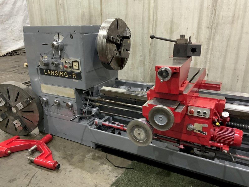 40" X 120" LANSING MODEL #R GAP BED ENGINE LATHE: STOCK #80221