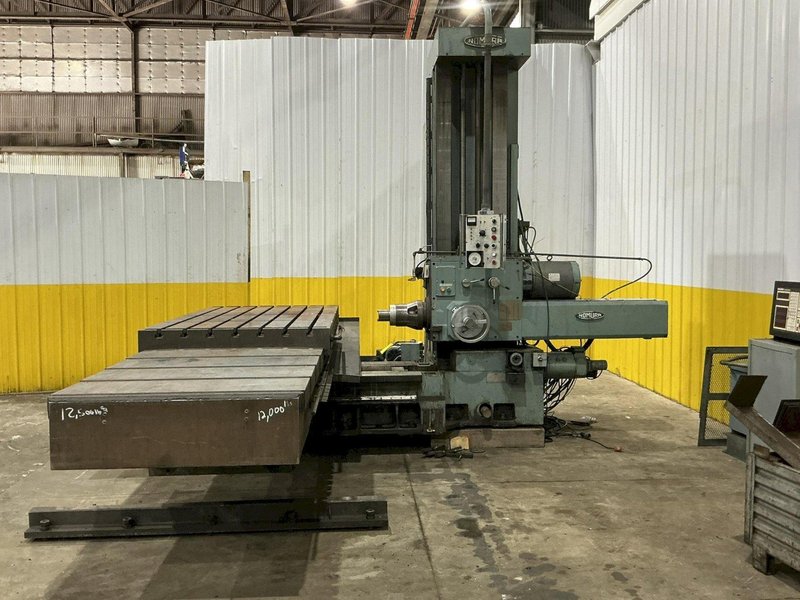 4" NOMURA MODEL #B-100WP TABLE TYPE HORIZONTAL BORING MILL 50 TAPER 96" TRAVEL: YOBRO #25193