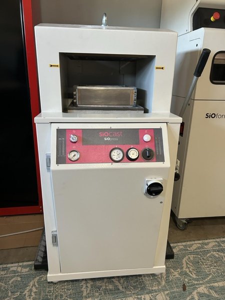 SioCast SiOFORM 1 Injection Molding Machine and Nicem P 300 PL Manual Press for Vulcanizing Silicone Rubber Moulds, 2023