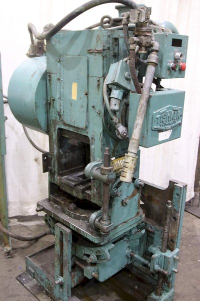 25 TON TISHKEN MODEL #COT-8 CUTOMATIC CUTOFF PRESS: STOCK #70958