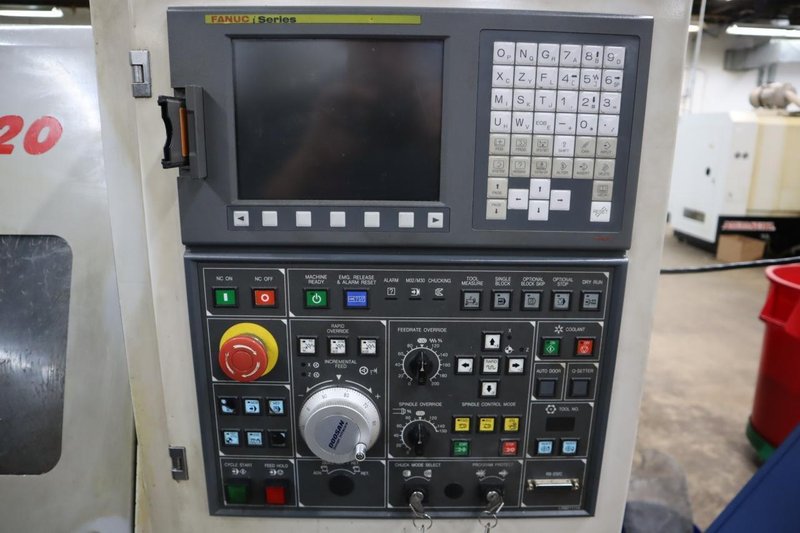 Daewoo Doosan Lynx 220C CNC Turning Center, 8" 3-Jaw Chuck, 12 Station Turret, Parts Catcher, Tool Presetter, Chip Conveyor- Auction Item