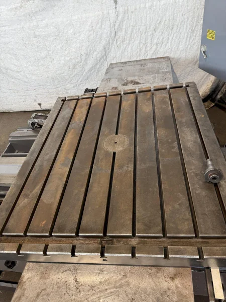 4" DAEWOO MODEL #D11ORT TABLE TYPE HORIZONTAL BORING MILL, #50 TAPER: YOBRO #25782