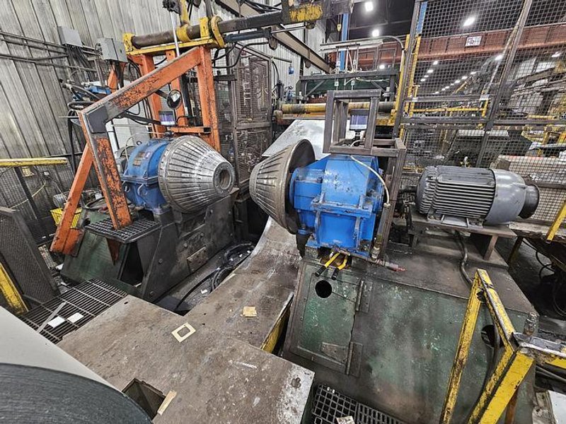 60” x .135” x 50,000 Lbs. Cincinnati/Herr-Voss Slitting Line. STOCK #0999625