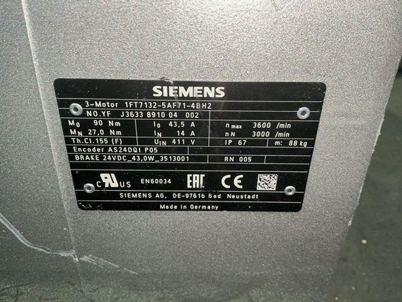 SIEMENS SERVO MOTOR   -  1FT7132-5AF71-4BH2