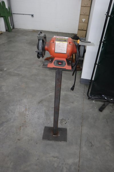 Central Machinery 6" Double End Pedestal Grinder, 1/2 HP, 3,450 RPM- Auction Item