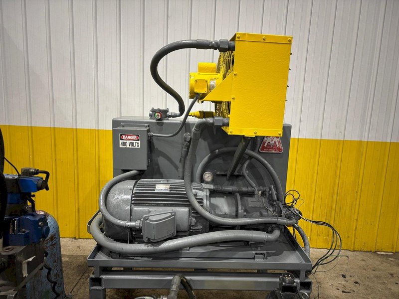 AMERICAN SERVO DRIVEN HYDRAULIC FLYING CUTOFF SHEAR WITH AMS CONTROLS: STOCK #18161