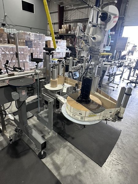 Inline Filling Systems Complete Used Bottling &amp; Labeling Line for Spirits (GNS 80 Proof Vodka) – Labeler, Filler, Capper, Conveyor, Heat Tunnel, Turntables &amp; More – C1D2 Hazardous Location Rated, 2024