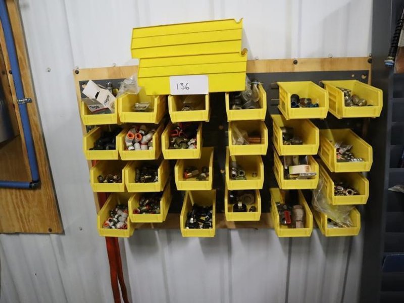 Air Hardware and Fitting in Plastic Bins- Auction Item