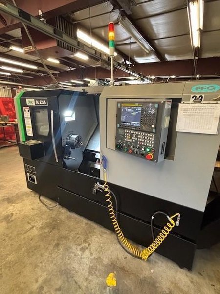 DMC DL-22LA CNC Lathe, 2022 – Tailstock, Chip Conveyor, Parts Catcher