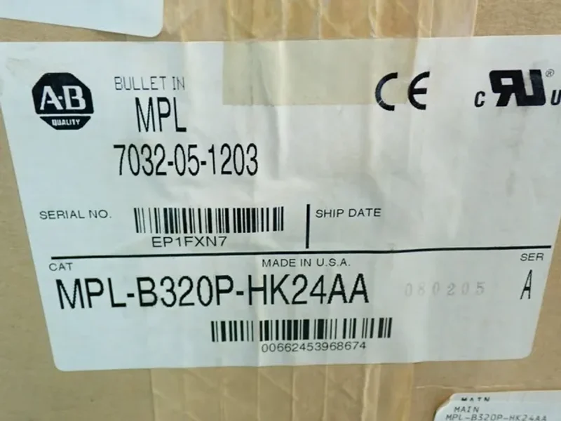 Allen Bradley Mp-series Kinetix Servo Motor - Mpl-b320p-hk24aa