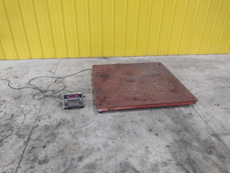 10,000 LBS BRECHBUHLER MODEL #UMC600AAAC PLATFORM FLOOR SCALE: STOCK #21653