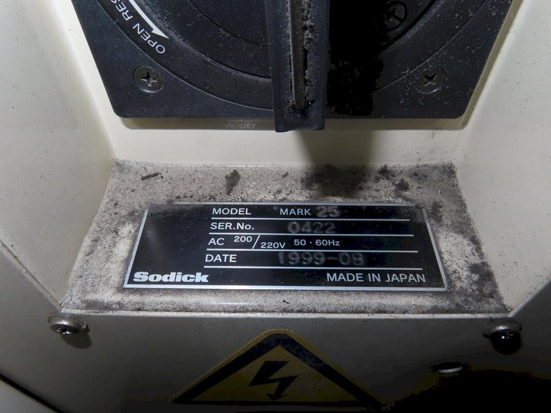 Sodick A325 CNC Wire EDM with Mark 25 CNC Control, Auto Wire Threading, Submersible, Dielectric Filtration System and MORE- Auction Item