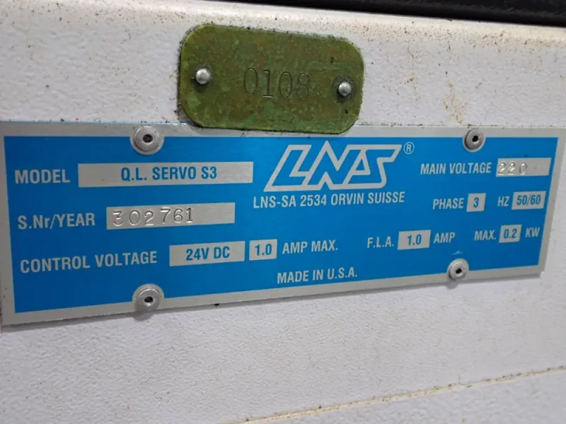 LNS 63" AUTOMATIC BAR FEEDER   -  Q.L.SERVO S3