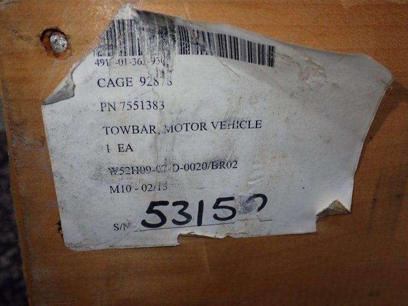 HDT TACTICAL SYSTEMS INC TOW BAR  -  4910-01-365-9304