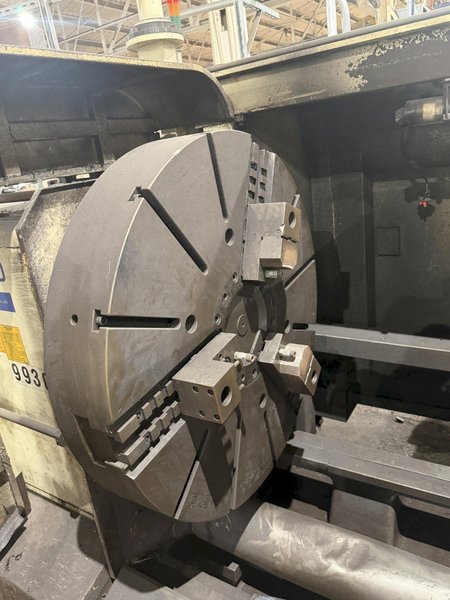 52” X 42” HWACHEON MODEL MEGA 130T CNC FACING T-LATHE: STOCK #14854