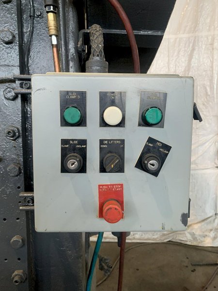 100 TON BLISS S1-100-24-30 STRAIGHT SIDE PRESS. STOCK # 1263020