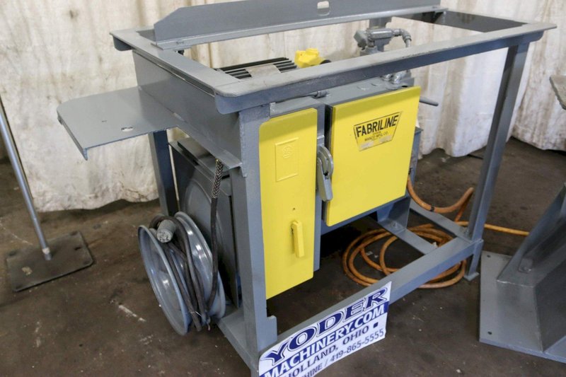 100 TON FABRILINE HYDRAULIC FLANGE PUNCH &amp; HYDRAULIC TANK: STOCK #69703