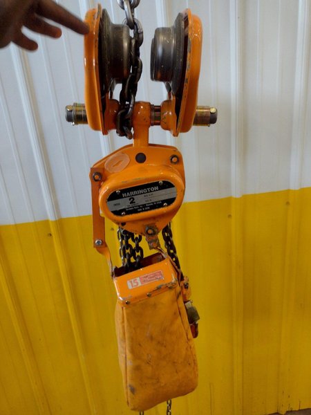 2 TON (4000 LBS)  HOIST WITH MANUAL TROLLEY: STOCK #16533