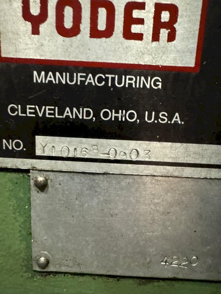 18-STAND X 12&quot; YODER M2 ROLLFORMER. STOCK # 0560225