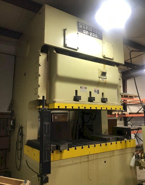 220 TON STAMEC GAP FRAME DOUBLE CRANK PRESS: STOCK #73494