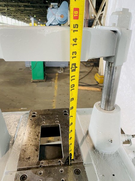 18 TON X 2" TISHKEN CO-6-HWA 2 POST CUT OFF PRESS. STOCK # 0203920