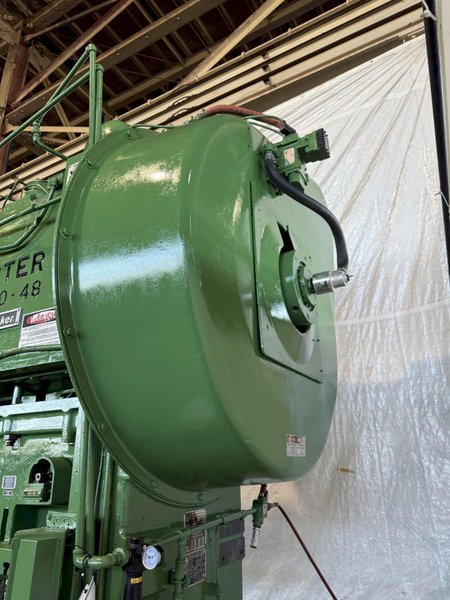 100 TON MINSTER P2-100-48 PIECE MAKER STRAIGHT SIDE HIGH SPEED PRESS. STOCK # 0883425