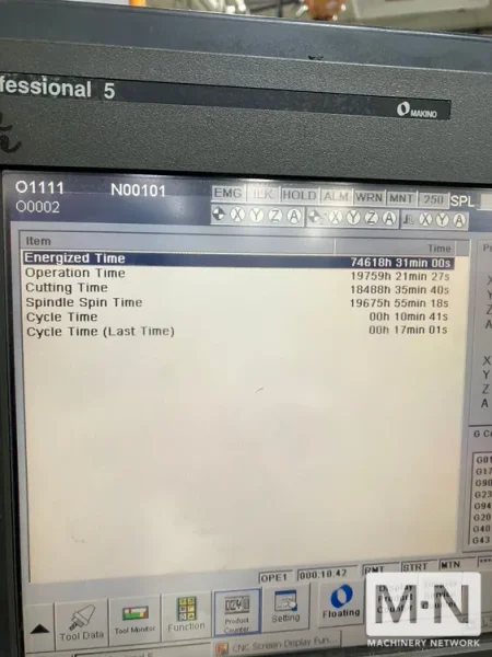 Makino F5 CNC Vertical Machining Center, 2010