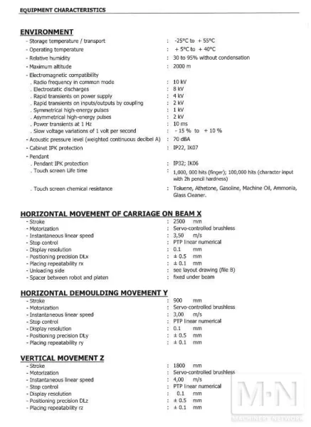 SEPRO MODEL S5-35 SERVO ROBOT MFG 2015
