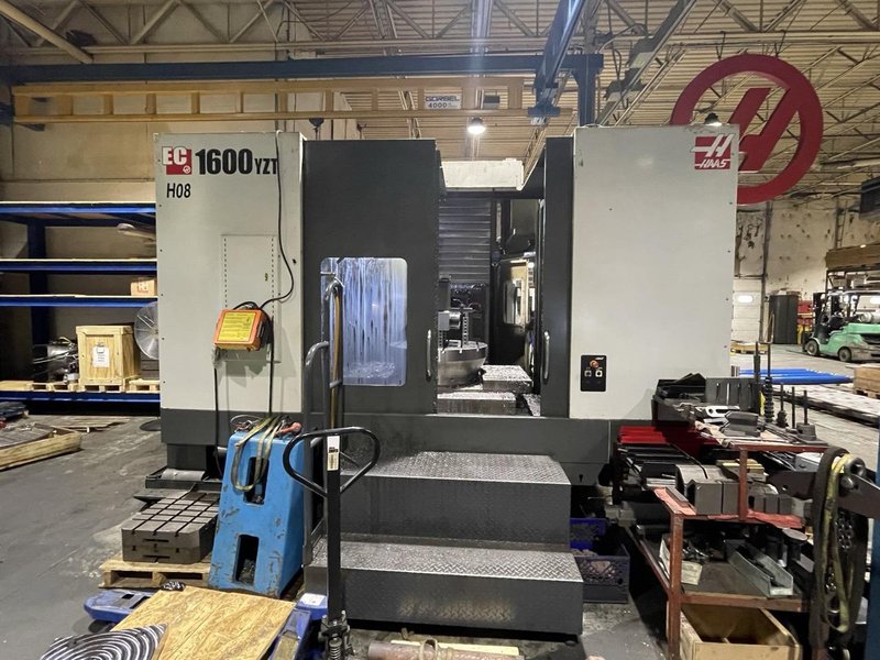 Haas EC-1600YZT HMC, 2014 – Full 4th Axis, 1,000 PSI TSC, WIPS