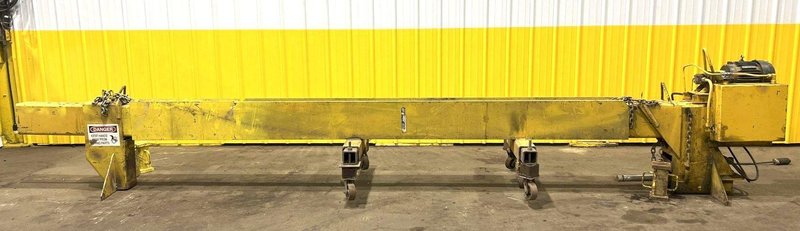 144&quot; WIDE HYDRAULIC CLAMPING FIT-UP TACKING PRESS, FOR WELDING I-BEAMS: STOCK #19478