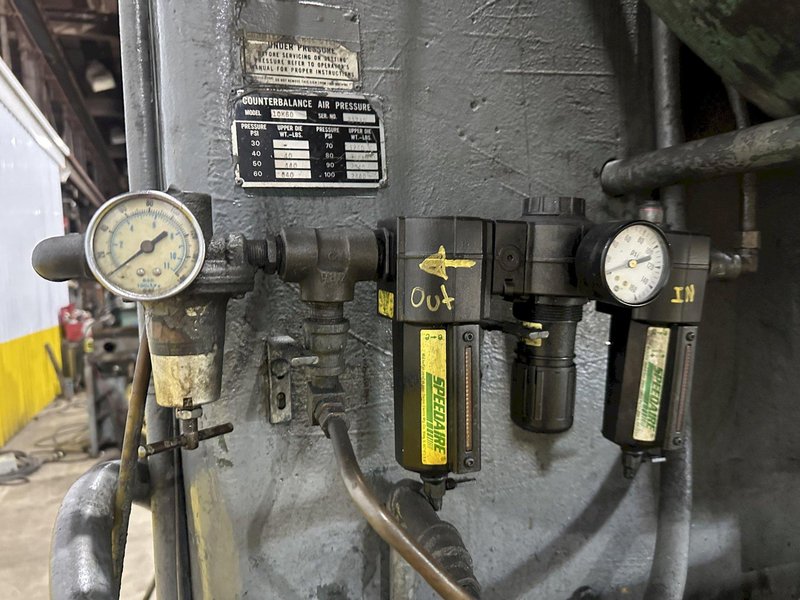 100 TON ROUSSELLE MODEL #10K60 GAP FRAME STAMPING PRESS 6&quot; STROKE: STOCK #23649