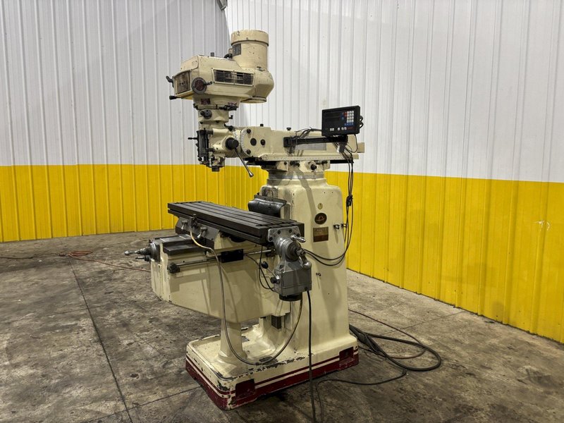 3 HP ACER MODEL #3VK3-HP RAM TYPE VERTICAL MILL WITH DIGITAL READ OUTS: STOCK #23061