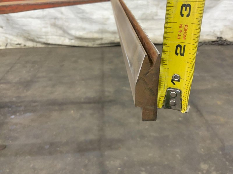 120" X 1/4" OPENING FEMALE PRESS BRAKE DIE: STOCK #80816