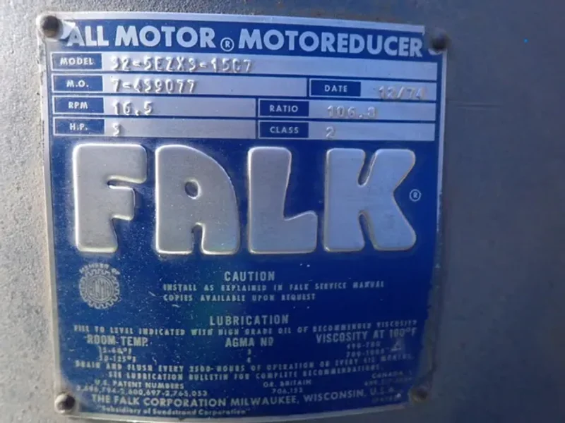 FALK 3 HP GEAR REDUCER  -  32-5EZX3-15C7