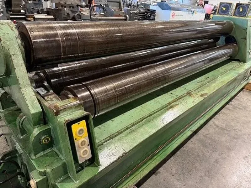 ROUNDO PS-255 10’ x ½” 3 Roll Plate Bending Roll 1988’ #7675