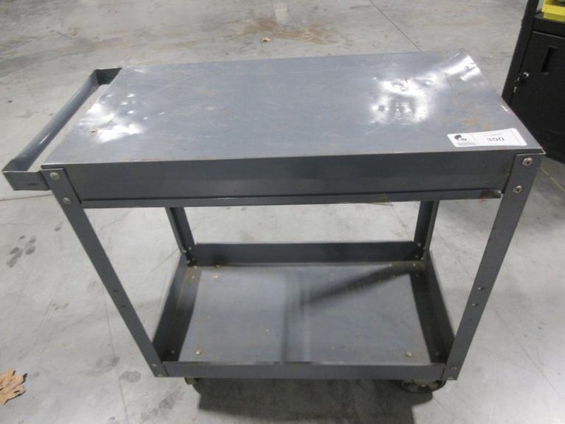 Steel Rolling 2 Shelf Shop Cart- Auction Item