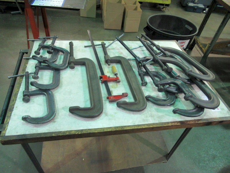 C-Clamps, Assorted from 5" to 12"- Auction Item