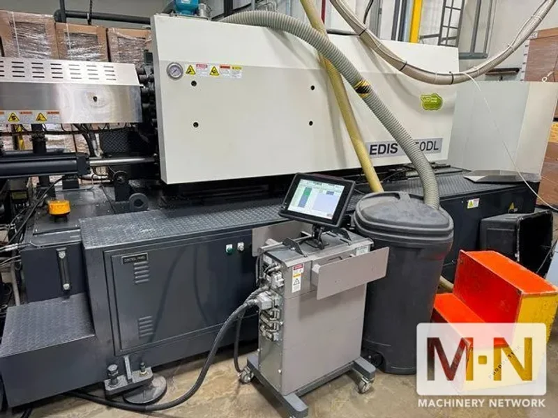 1150 TON 186 OZ HYUNDAI MODEL EDIS-1150DL HYBRID INJECTION MOLDING MACHINE MFG 2014 (4) AVAILABLE