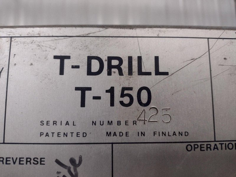 6-3/4" T-DRILL MODEL #T-150 PIPE COLLARING MACHINE: STOCK #15865