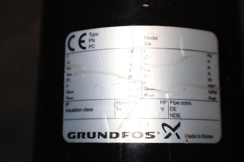 Grundfos Pumps - MTA 3-180 &amp; Unknown Model- Auction Item