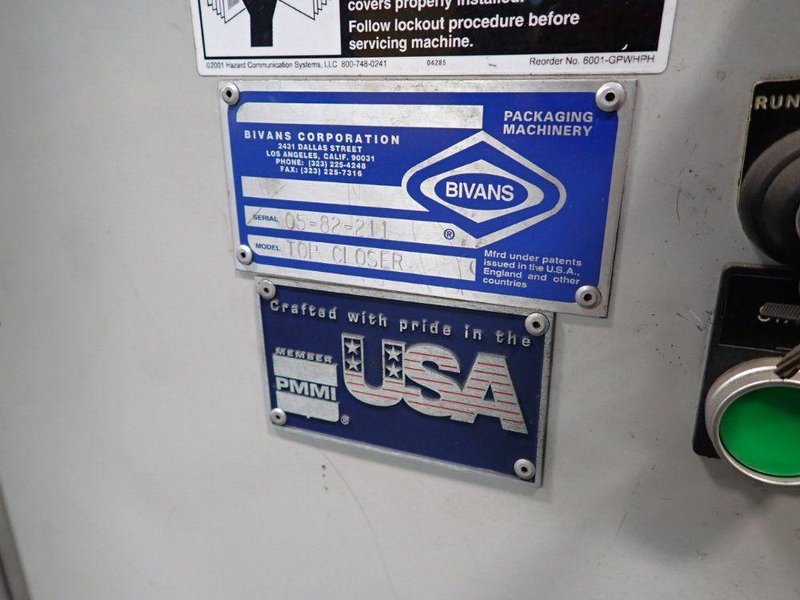 MASIPACK / BIVANS BOX ERECTOR / PACKAGING SYSTEM  -  MXCP-16 / CONVEY-O-MAT / TOP CLOSER