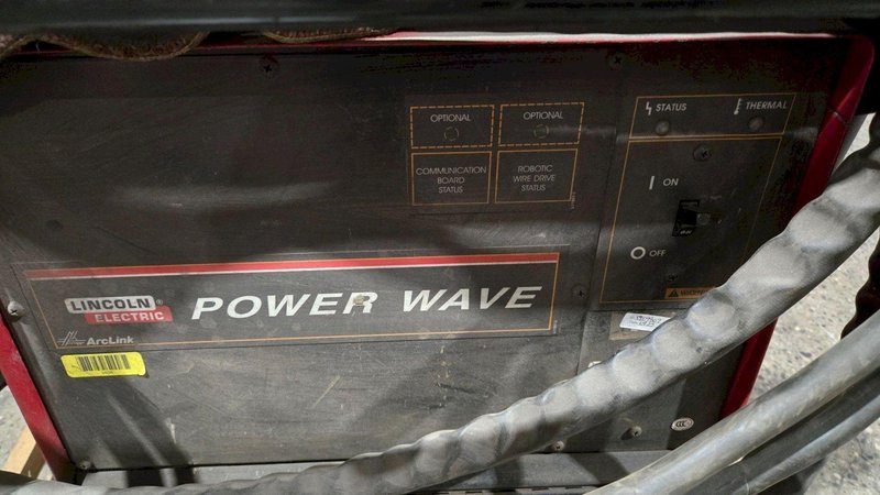 Lincoln Electric PowerWave 455M w/ Controls, Wire Feeder and Cooler USED