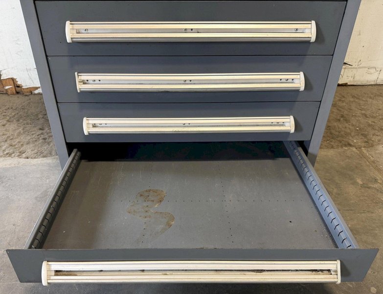 Vidmar Storage Cabinet, 10 Drawer, 30"W x 27-3/4"D x 59"H