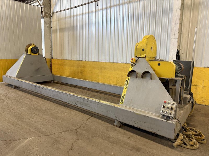 120&quot; SWING X 208&quot; LONG HEADSTOCK &amp; TAILSTOCK POWERED WELDING POSITIONER / PIPE ROLLER: YOBRO #23957