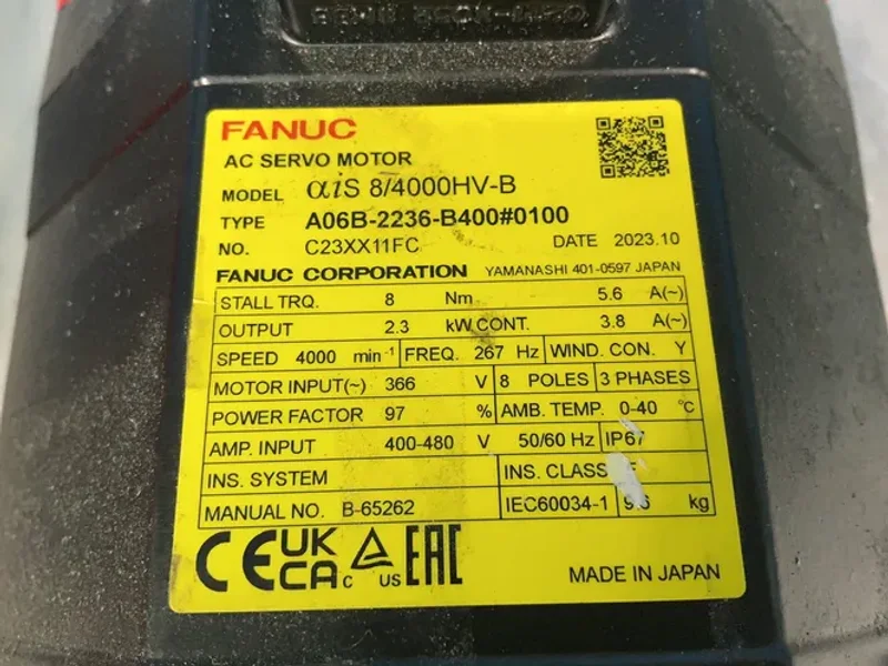 FANUC AC SERVO MOTOR   -  A06B-2236-B400#0100