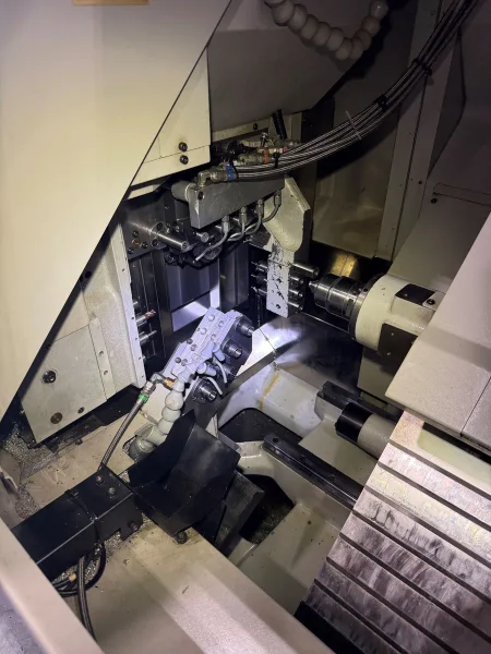 USED NOMURA .787" X 7.87" AUTOMATIC SWISS TYPE CNC LATHE MODEL NN-20UBB