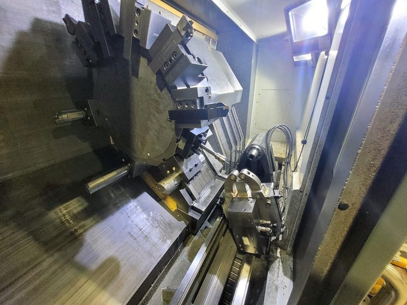 Haas ST-35LY CNC Lathe, 2020 – 62″ Long Bed, 6K Live Tooling, Y-Axis, Tool Presetter