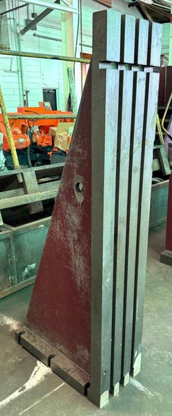14&quot; x 72&quot; Angle Plate, (3) Vertical T-Slots