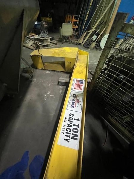 1 TON JIB CRANE STOCK #3835