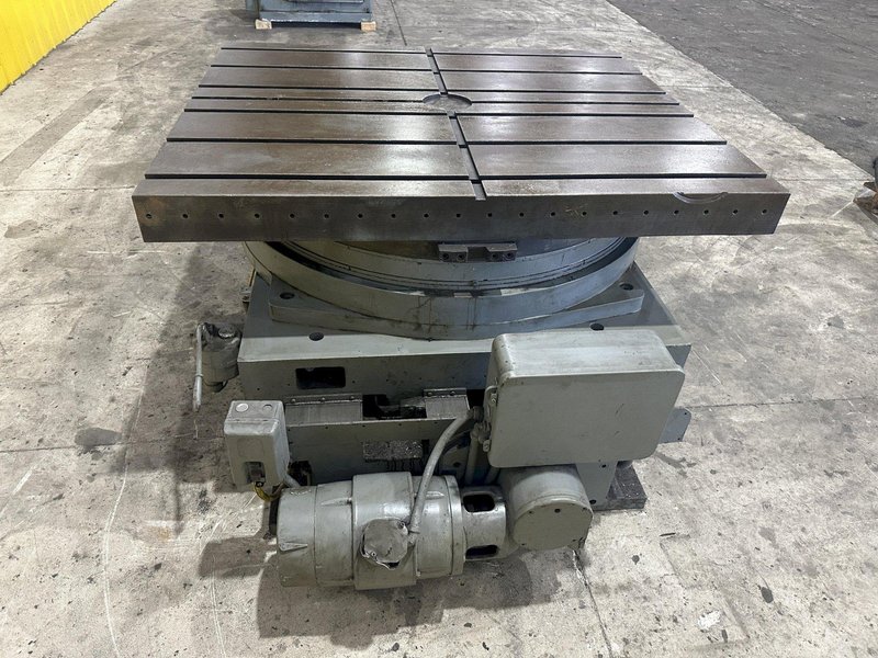 50&quot; X 60&quot; CINCINNATI BICKFORD CROSS SLIDING ROTARTY T-SLOT  MOTORIZED MILL TABLE: STOCK #22529